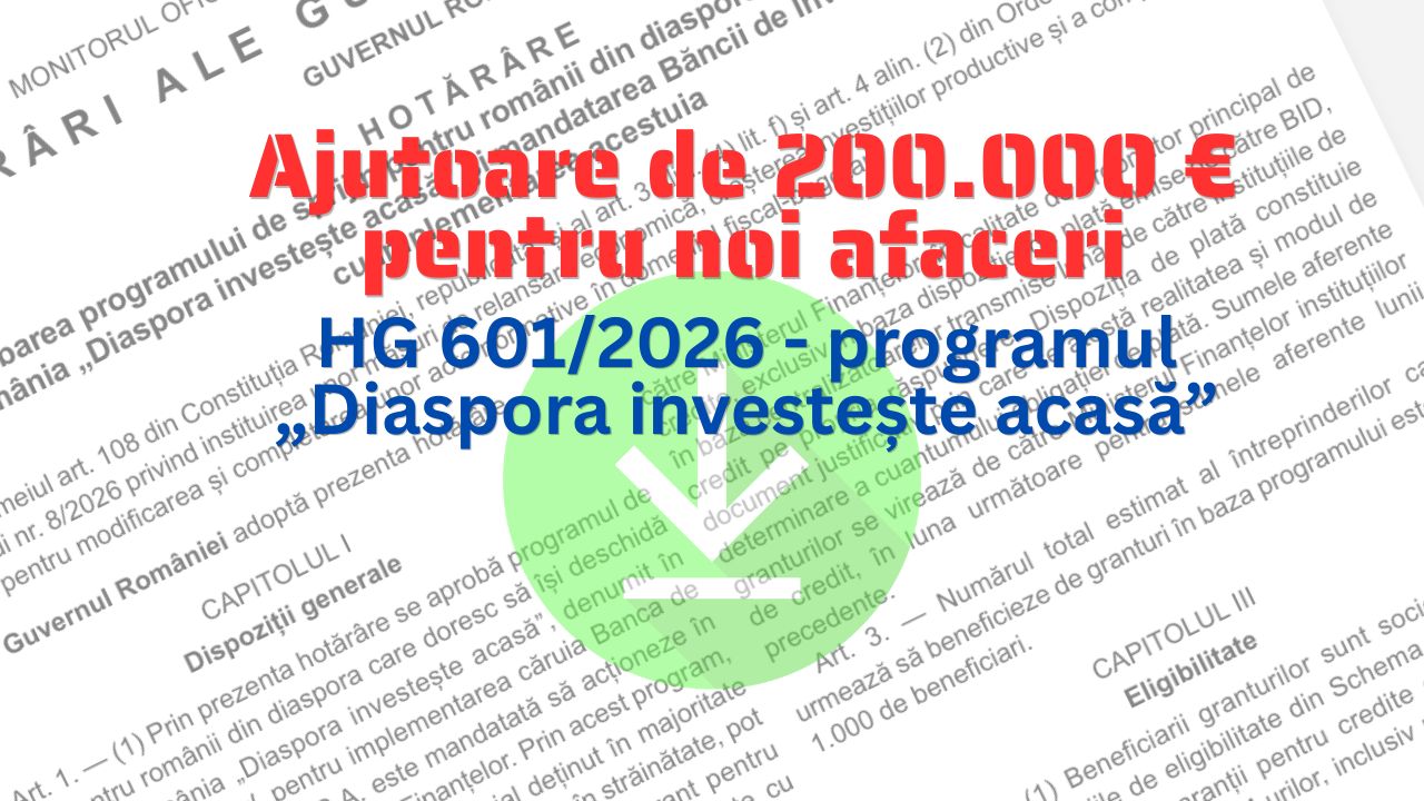 Diaspora investește acasă: 100 mil. € pentru firme românești