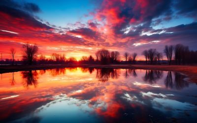 Cerul mov la apus: Ce ascunde natura pe cer