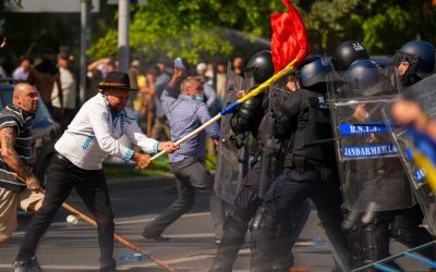 Protest în București, escaladat: Jurnaliști agresați, 47 la Poliție