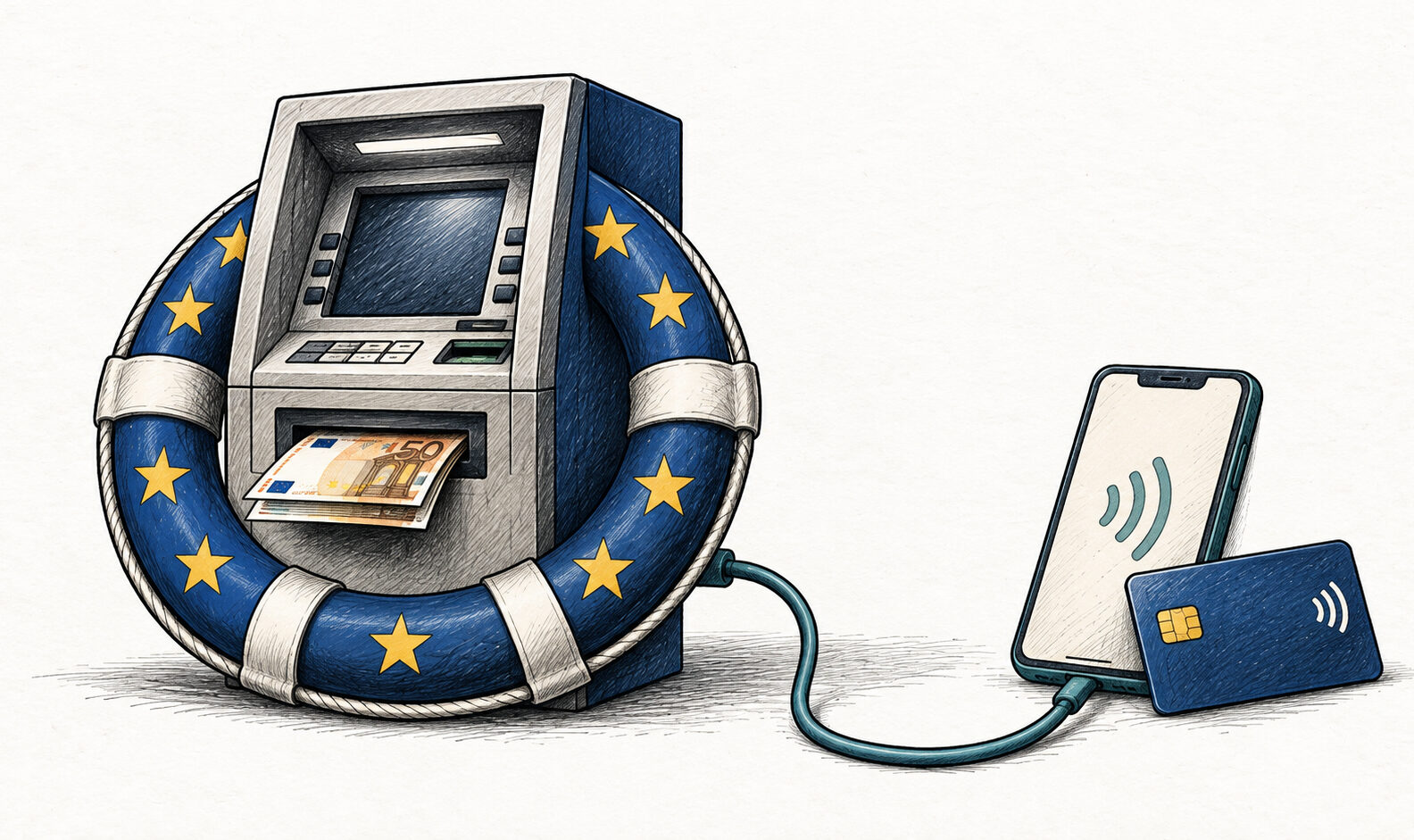 Europa luptă pentru cash și bancomate. De ce?