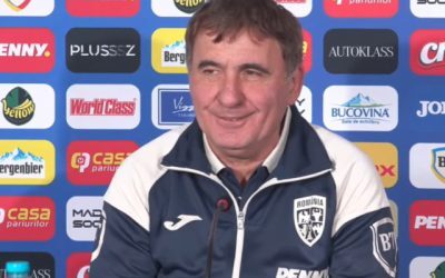 Hagi a făcut sala să râdă la conferință